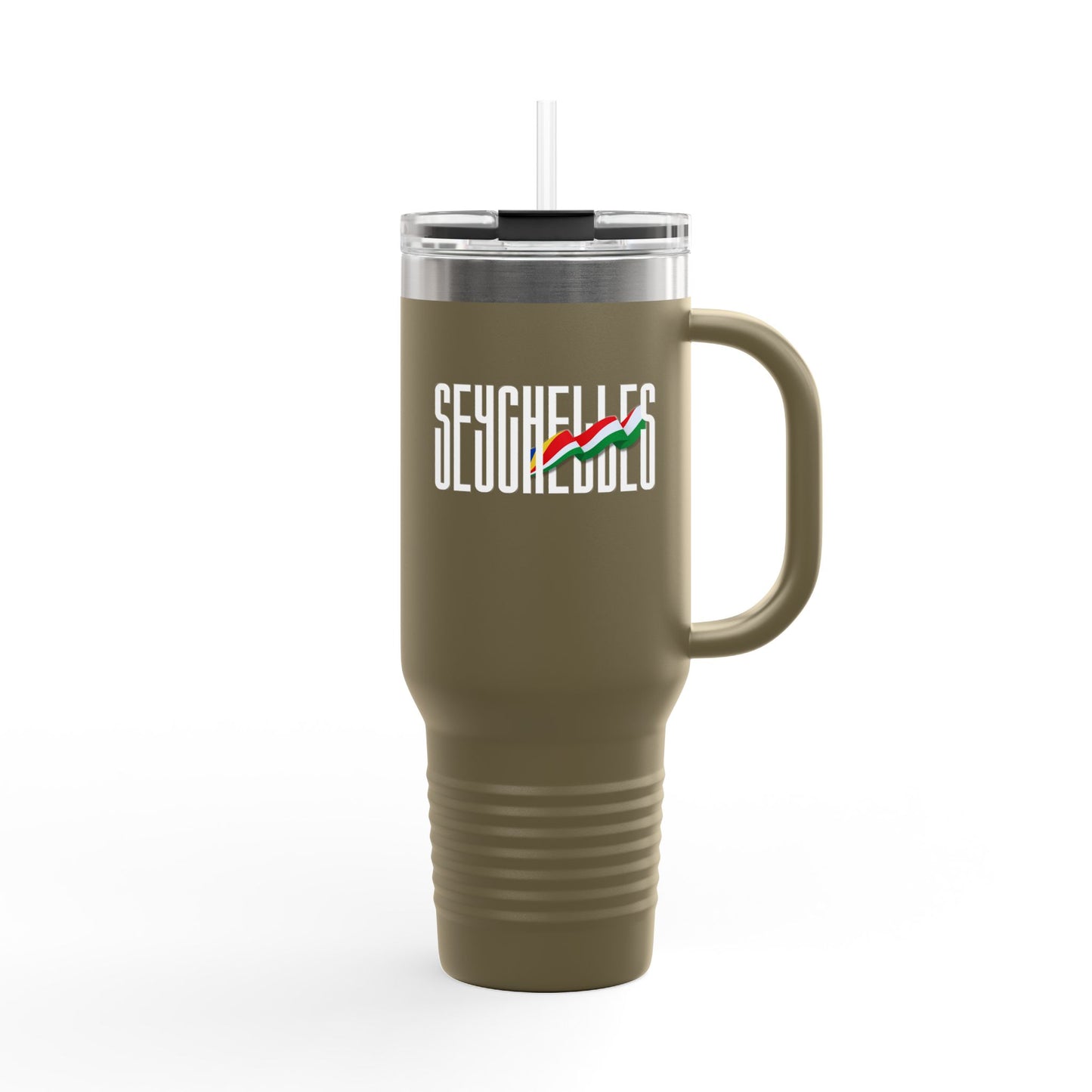 Seychelles Insulated Travel Tumbler, 40oz | Perfect for Adventures, Road Trips, Gifts, Summer Fun, Beach Days, Outdoor Activities