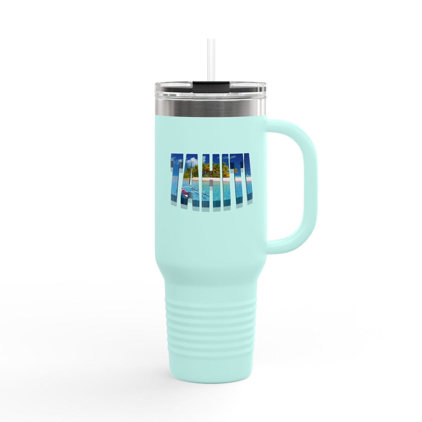 Tahiti Insulated Travel Tumbler, 40oz | Perfect for Adventures, Road Trips, Gifts, Summer Fun, Beach Days, Outdoor Activities
