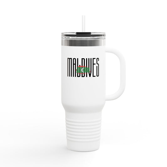 Maldives Insulated Travel Tumbler, 40oz | Perfect for Adventures, Road Trips, Gifts, Summer Fun, Beach Days, Outdoor Activities