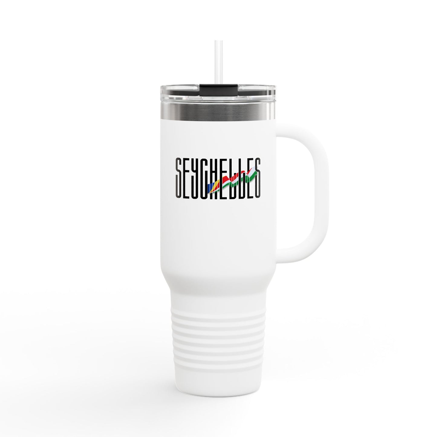 Seychelles Insulated Travel Tumbler, 40oz | Perfect for Adventures, Road Trips, Gifts, Summer Fun, Beach Days, Outdoor Activities