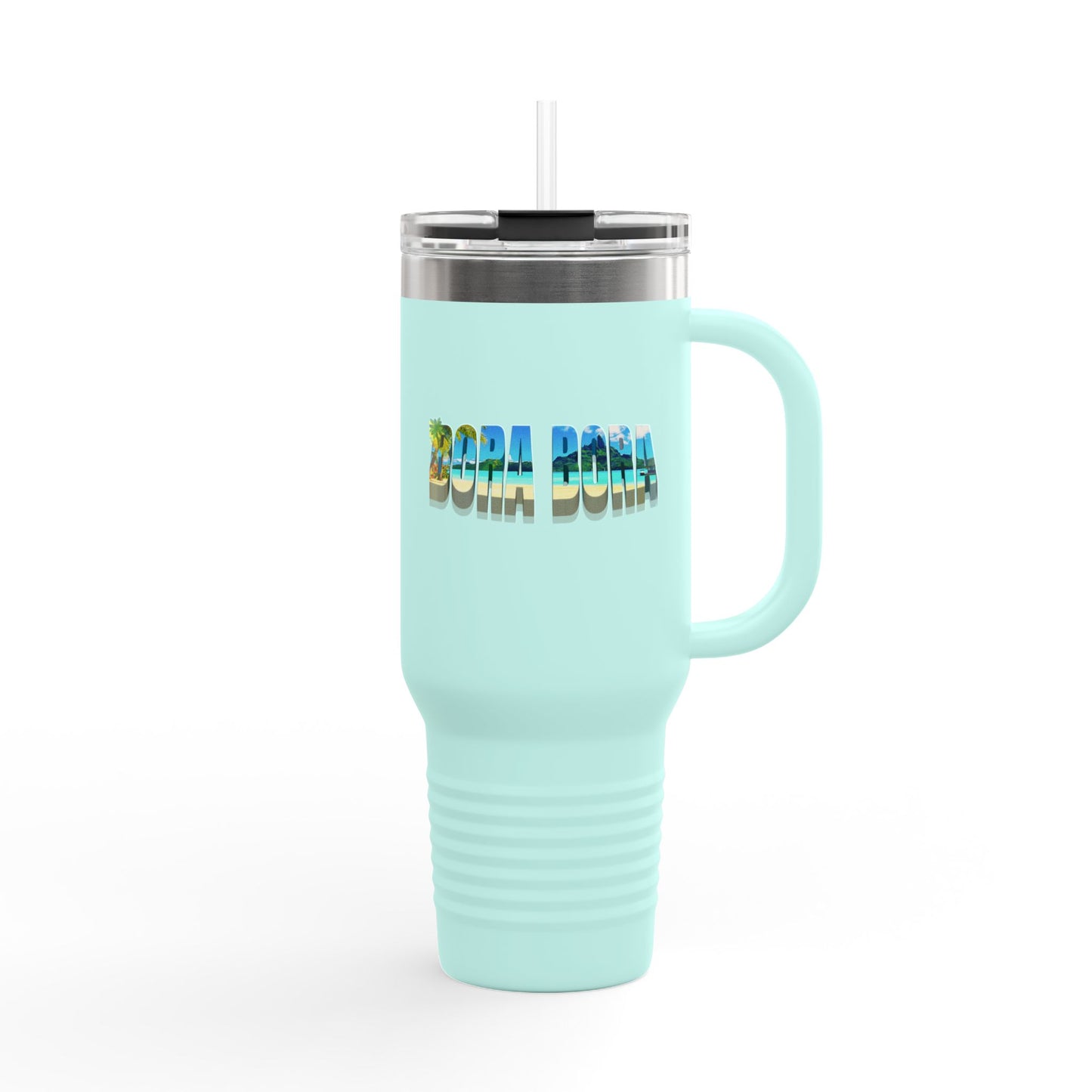 Bora Bora Insulated Travel Tumbler, 40oz | Perfect for Adventures, Road Trips, Gifts, Summer Fun, Beach Days, Outdoor Activities