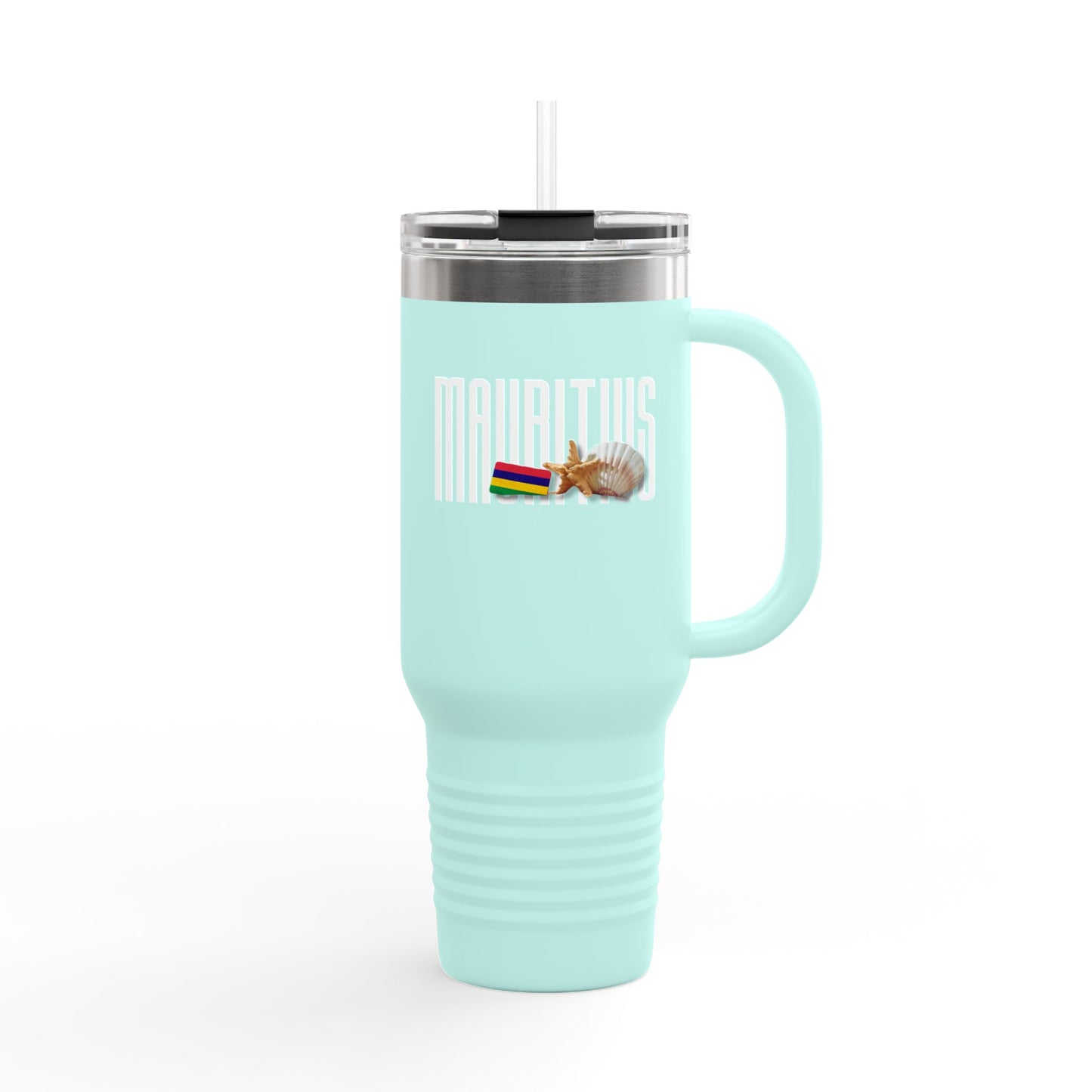 Mauritius Insulated Travel Tumbler, 40oz | Perfect for Adventures, Road Trips, Gifts, Summer Fun, Beach Days, Outdoor Activities